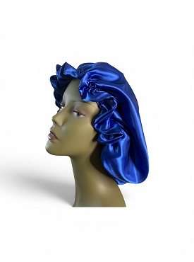 Satin Bonnet — Deep Blue