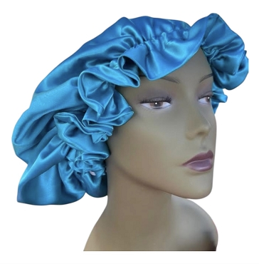 Satin Bonnet — Turquoise 